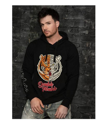 TOP GUN® DOUBLE TROUBLE HOODIE-Black