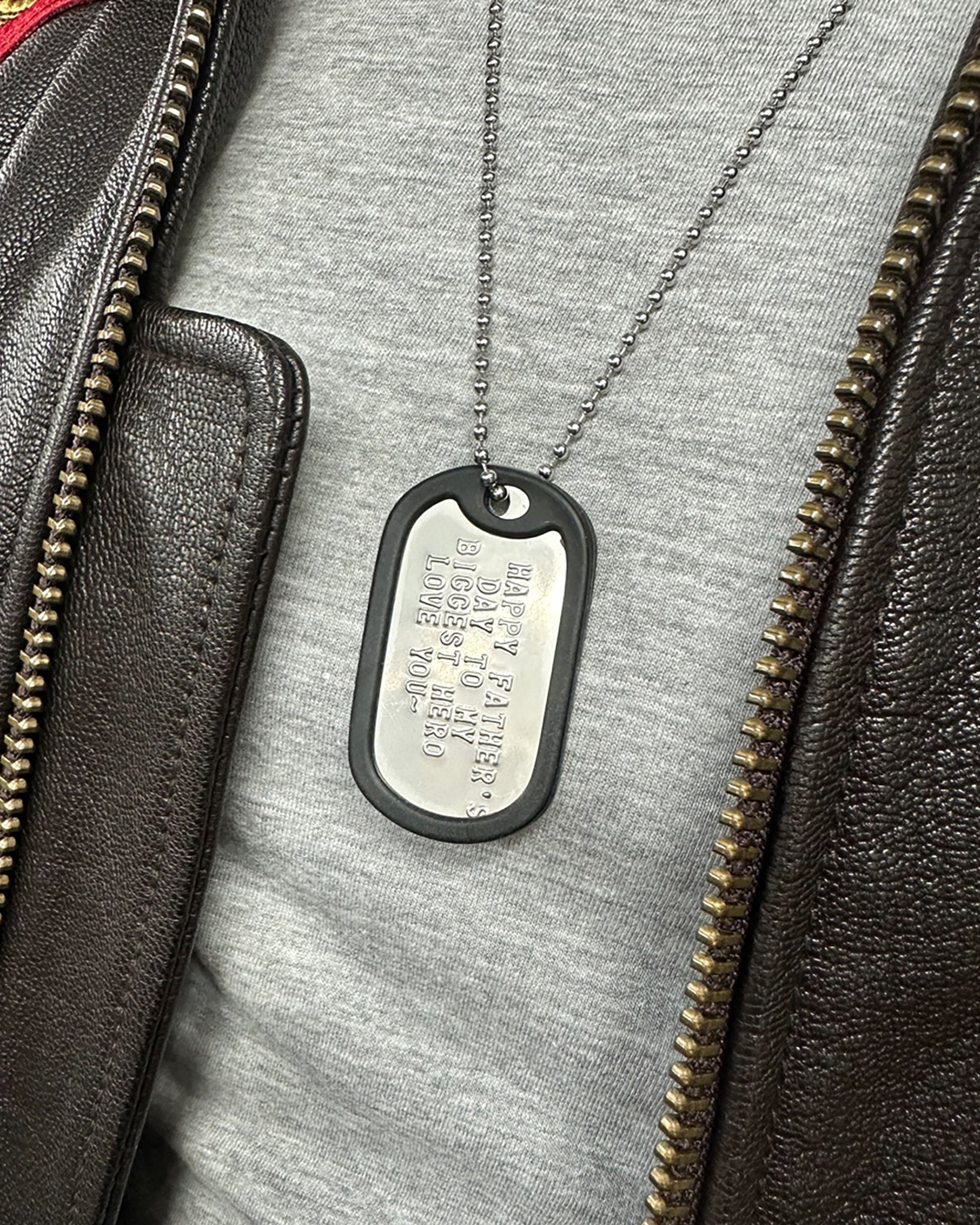 Stainless Steel Engraved Notched Military Dog Tags