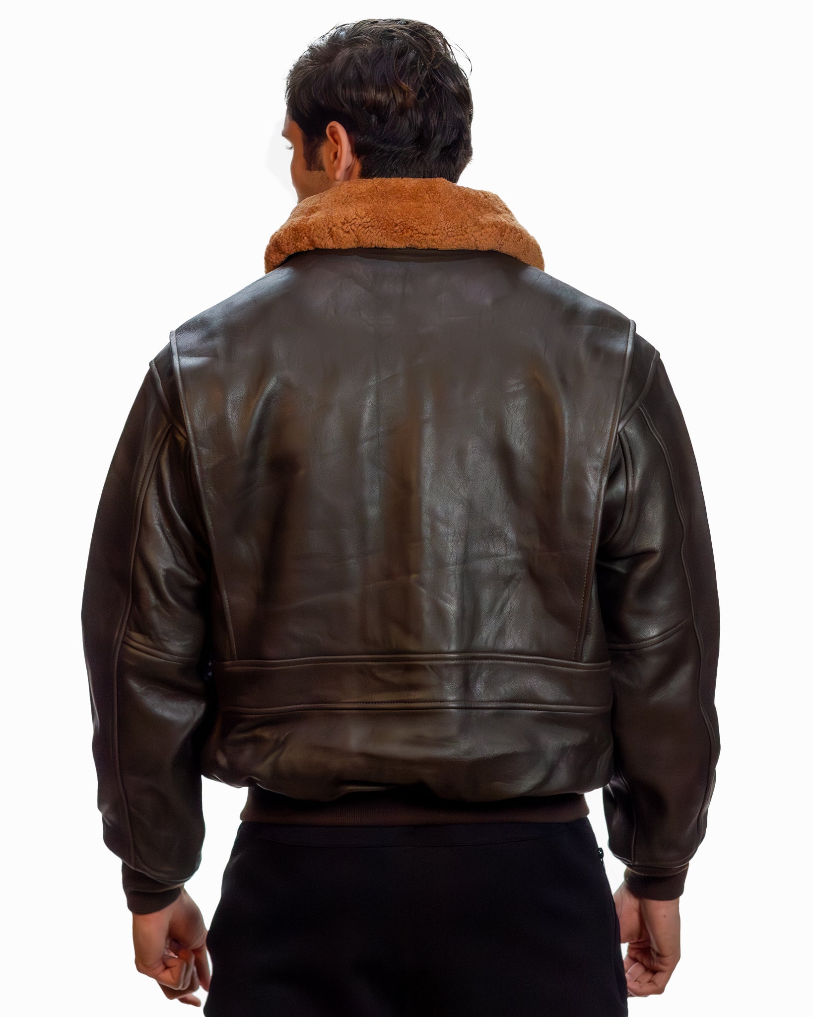 Men's Leather Jackets-color_dark-brown-TOP GUN® OFFICIAL MILITARY G-1 JACKET-back view
