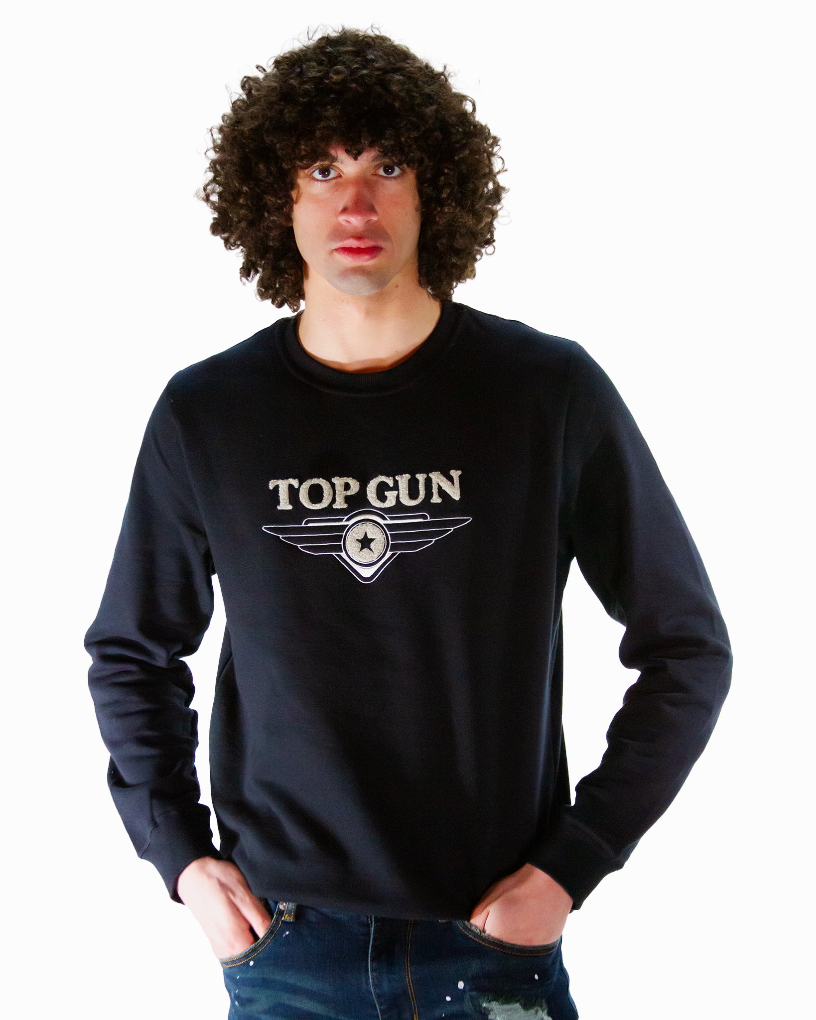 GUN® TOP EMBROIDERED – LOGO Top Store Gun CREWNECK