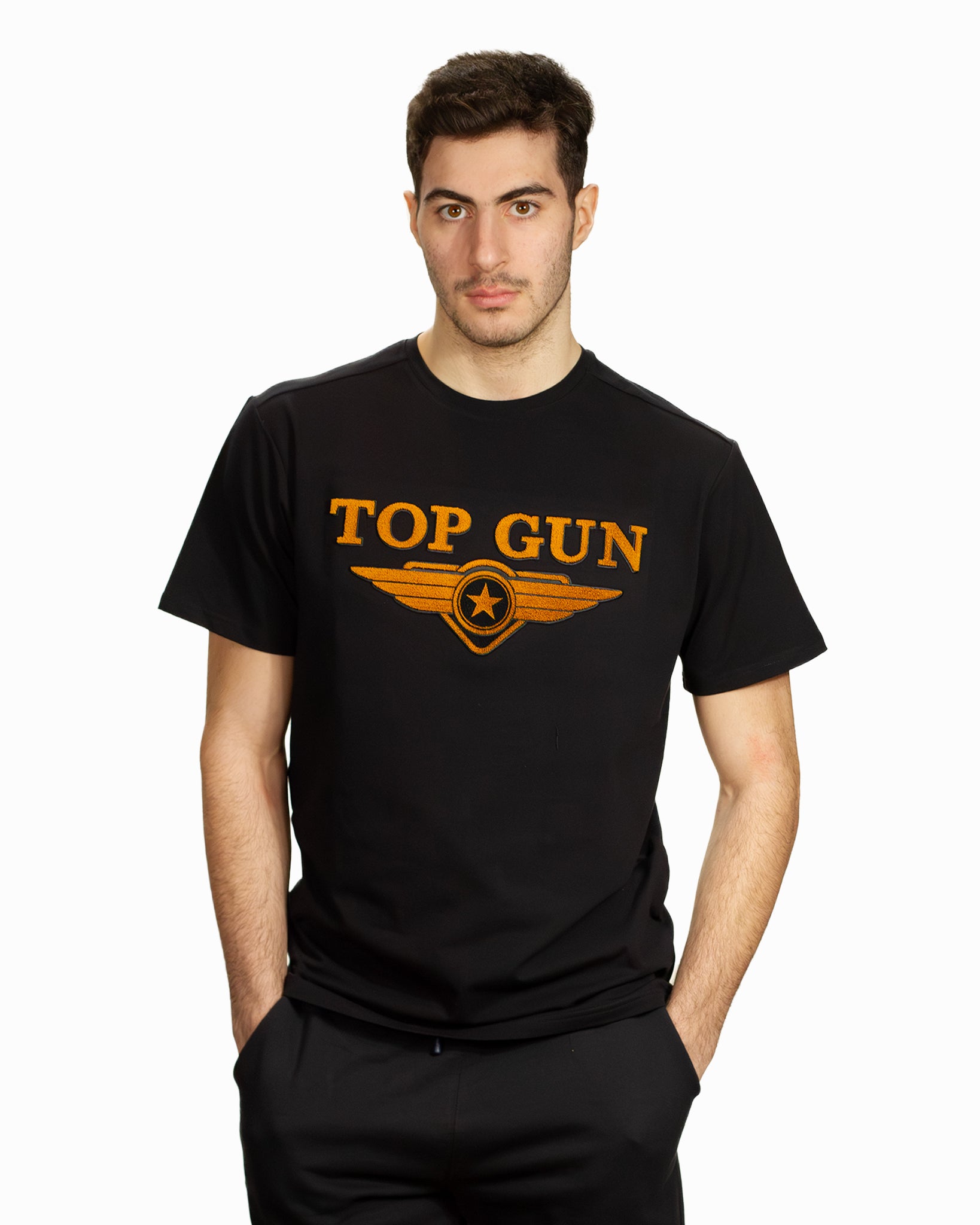| – Store T-shirts EMBROIDERED GUN® GUN TOP GUN | Original TOP LOGO Clothing TOP Gun Top TEE