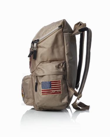TOP GUN® BACKPACK WITH PATCHES-Khaki #color_khaki