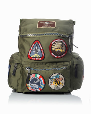 TOP GUN® BACKPACK WITH PATCHES-Khaki #color_olive