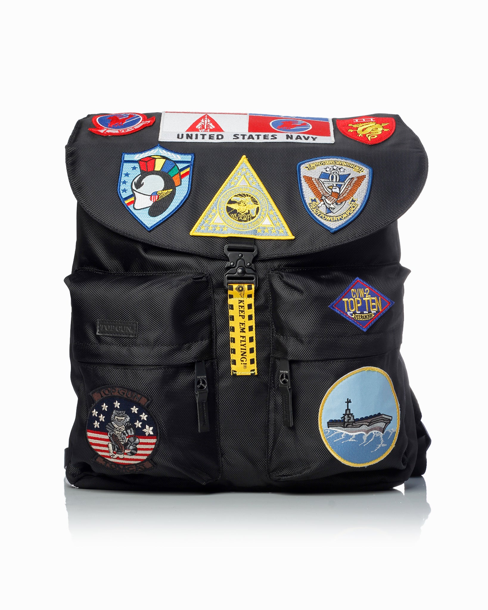Top Gun Official Backpack With Patches