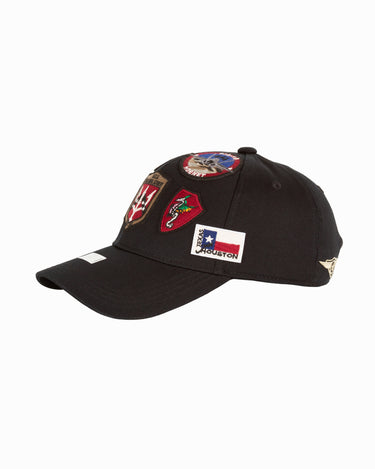 TOP GUN® CAP WITH PATCHES #color_black