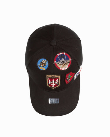 TOP GUN® CAP WITH PATCHES #color_black