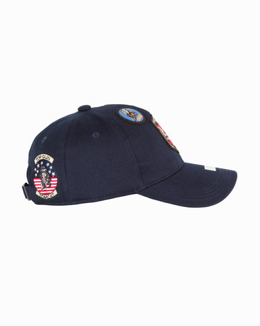 TOP GUN® CAP WITH PATCHES #color_navy