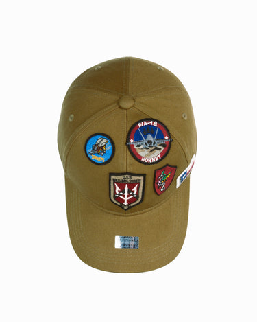 TOP GUN® CAP WITH PATCHES #color_olive