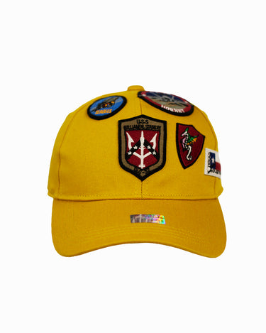 TOP GUN® CAP WITH PATCHES-#color-yellow