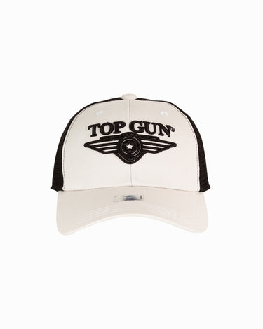 TOP GUN® LOGO TRUCKER HAT 
#color_white-black