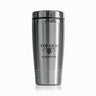 TOP GUN® "STAINLESS STEEL" COFFEE TRAVEL MUG-Frontview