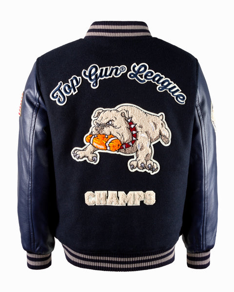 TOP GUN® KIDS BULLDOG VARSITY JACKET – Top Gun Store