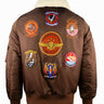 TOP GUN® KIDS' "ATLANTIC FLEET" NYLON JACKET #color_brown