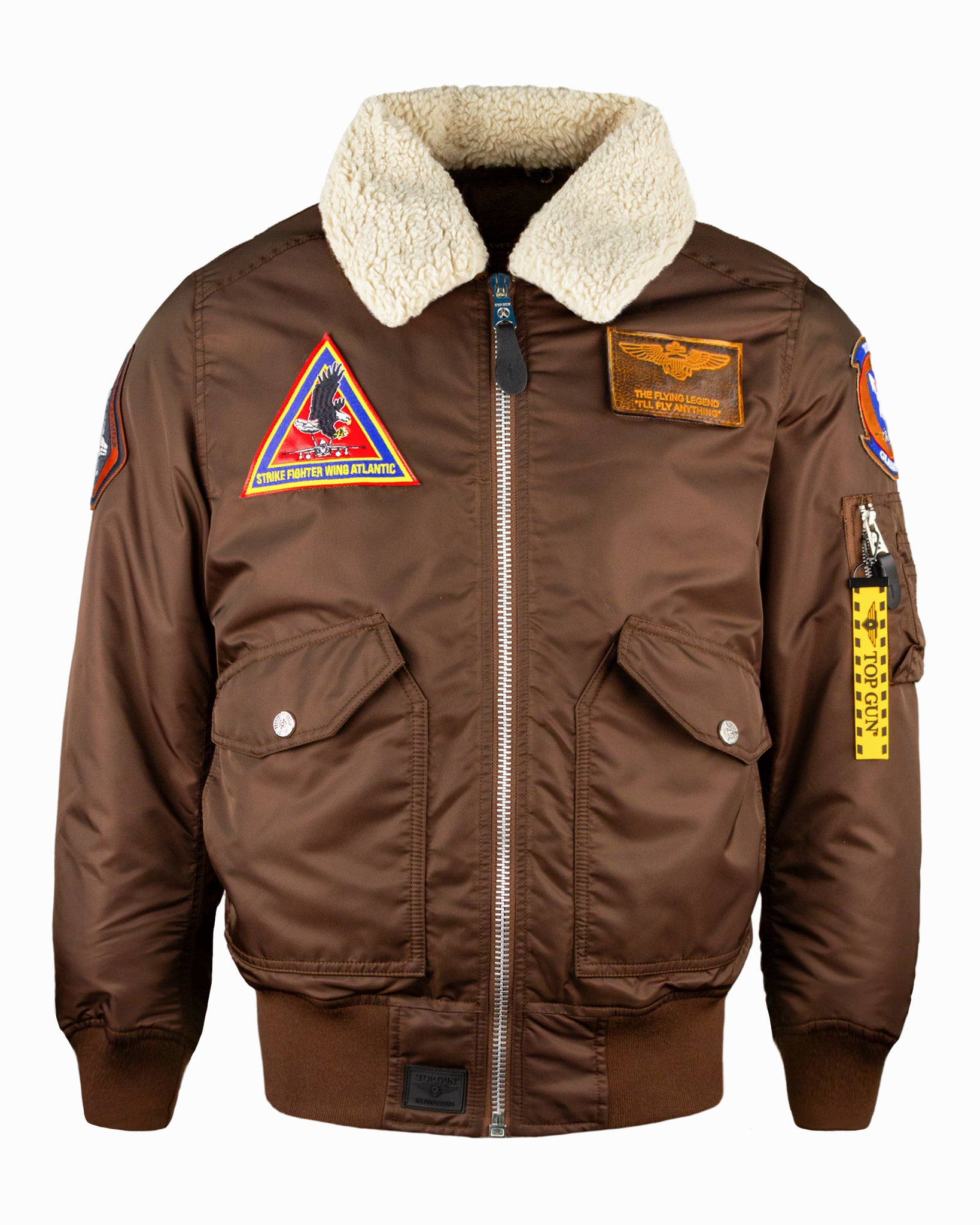 TOP GUN® KIDS' "ATLANTIC FLEET" NYLON JACKET #color_brown