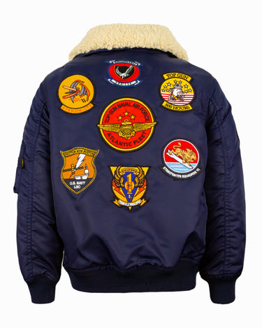 TOP GUN® KIDS' "ATLANTIC FLEET" NYLON JACKET #color_navy