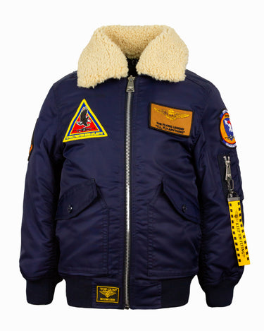 TOP GUN® KIDS' "ATLANTIC FLEET" NYLON JACKET #color_navy