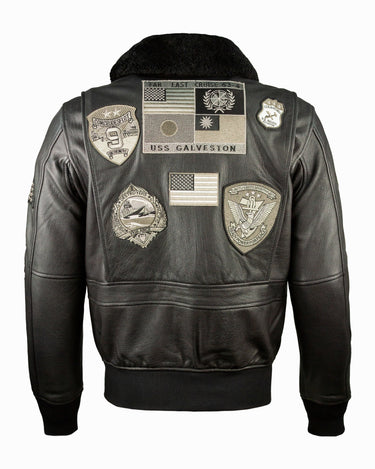 TOP GUN® OFFICIAL SIGNATURE SERIES LEATHER JACKET 1.0 #color_black