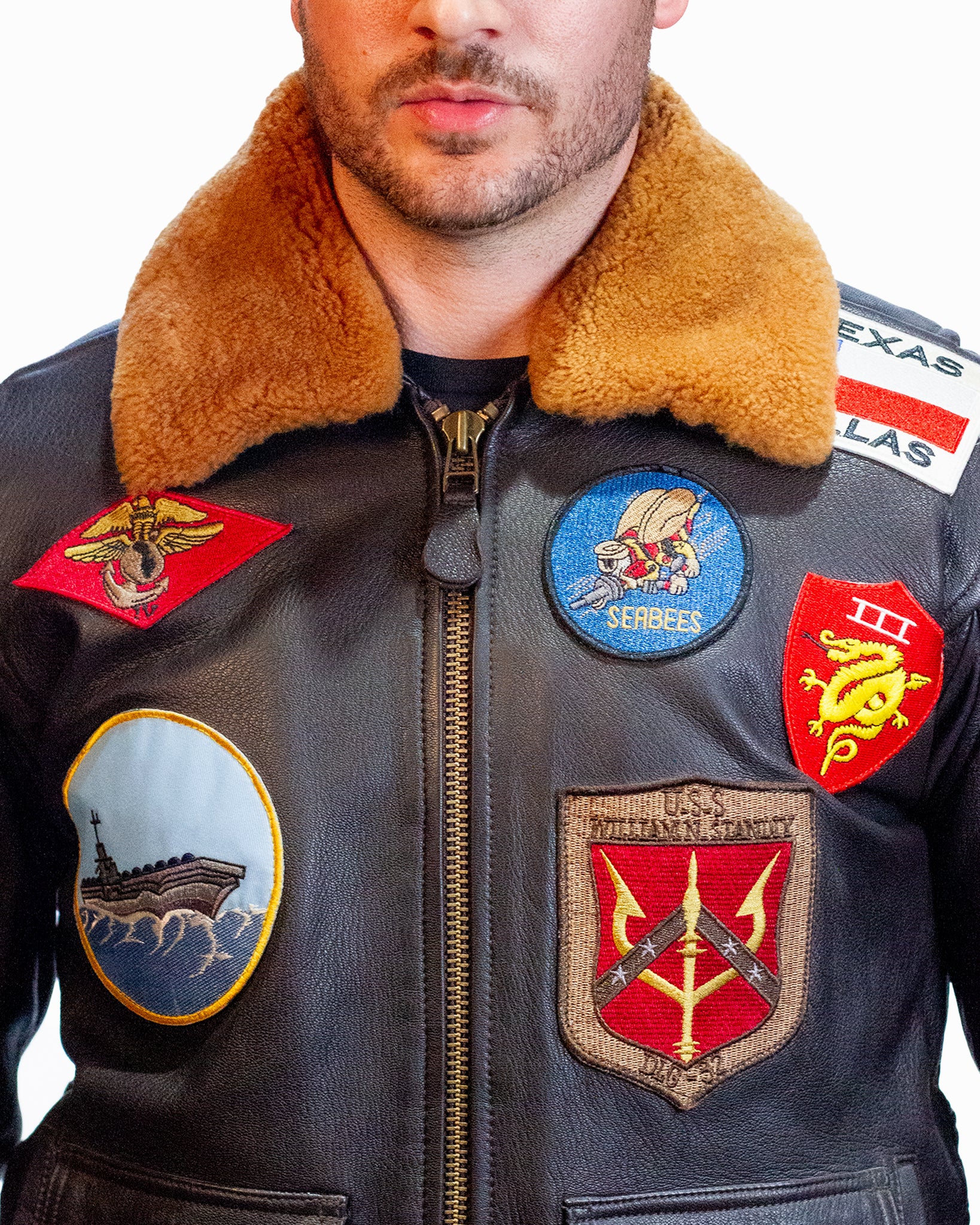 Top Gun Jolly Rogers Flight Leather Jacket Art. 321 | Vintage Leder