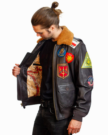 Native American custom personalized Leather Bomber Jacket