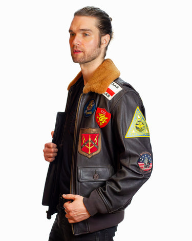 Native American custom personalized Leather Bomber Jacket