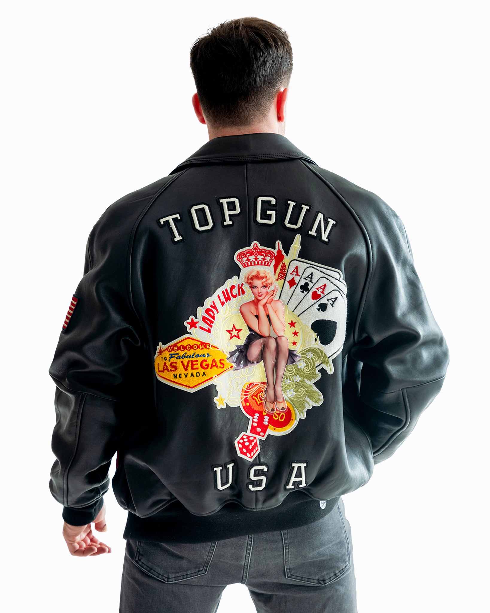 Men\'s Leather Jacket, Flight Official Pilot – The | Top Men\'s Jackets Gun Jacket, varsity Store Jacket, Store Bomber | Gun® Leather Top Jacket