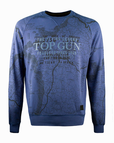 TOP GUN® "MAP" CREWNECK #color_navy