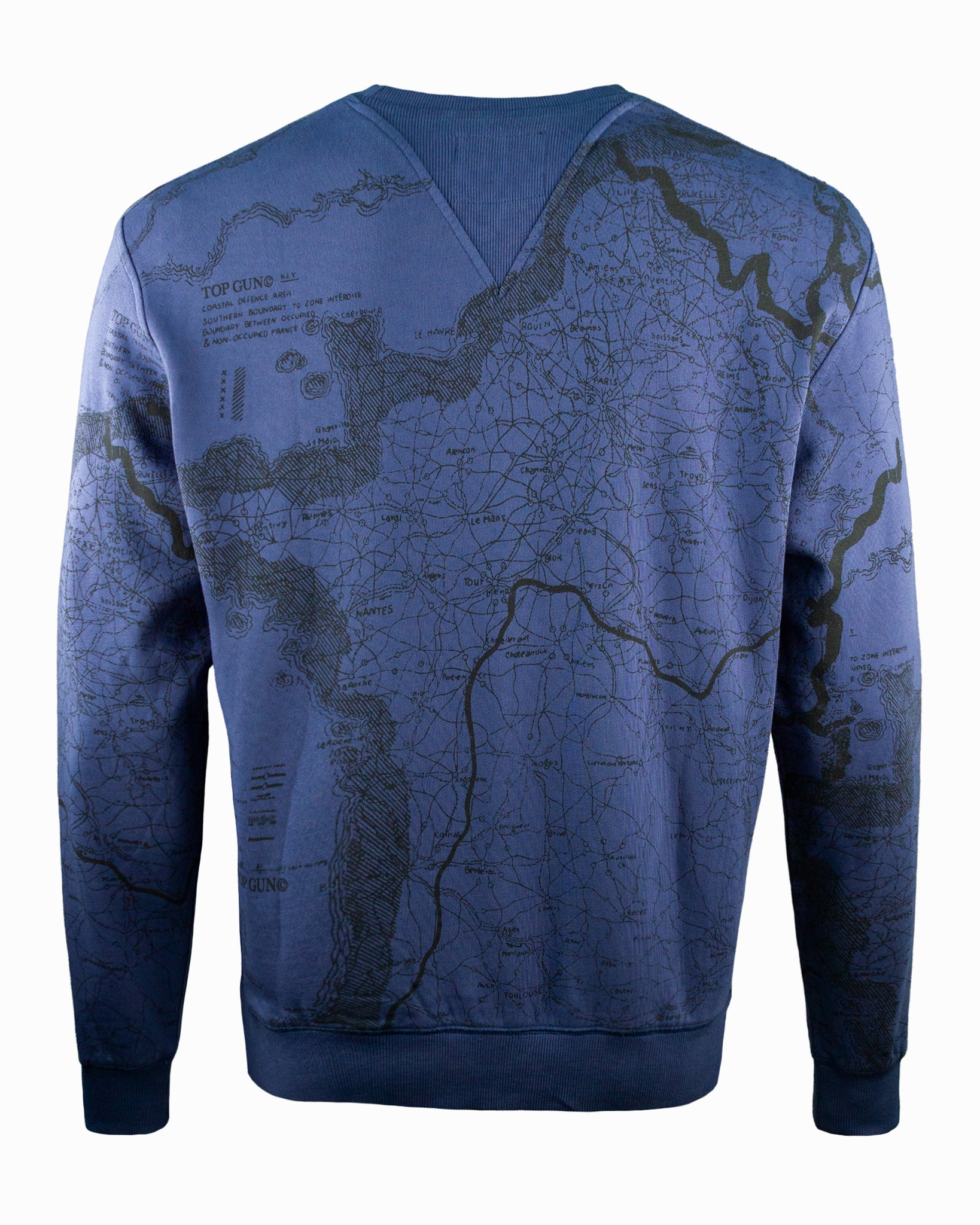 TOP GUN® "MAP" CREWNECK #color_navy