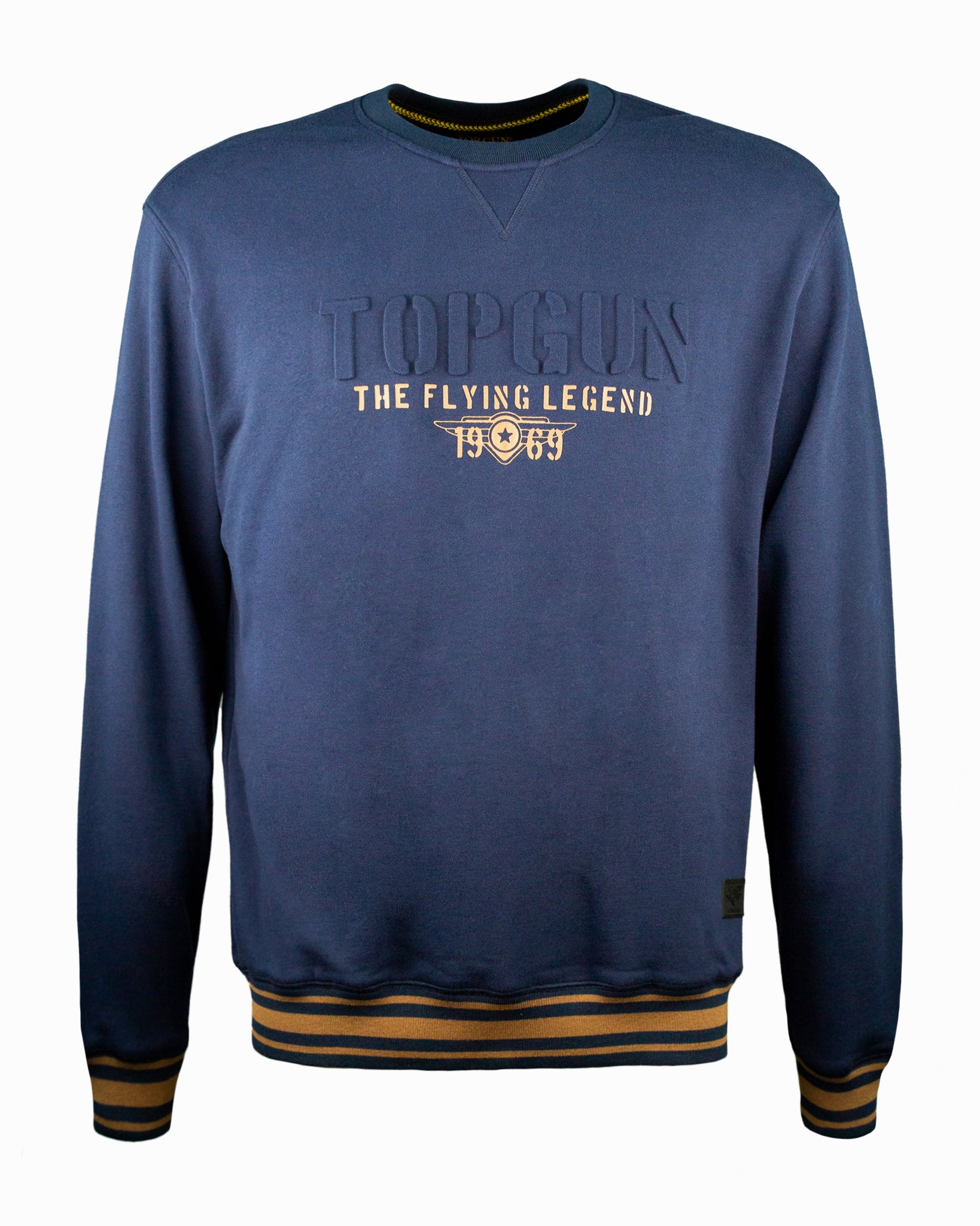 TOP GUN® "THE FLYING LEGEND" VARSITY CREWNECK #color_navy