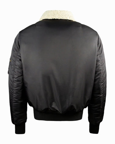 TOP GUN® B-15 MEN'S HEAVY DUTY FLIGHT BOMBER JACKET #color_black