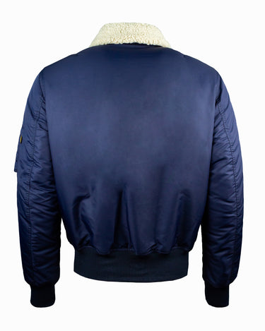 TOP GUN® B-15 MEN'S HEAVY DUTY FLIGHT BOMBER JACKET #color_navy