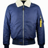 TOP GUN® B-15 MEN'S HEAVY DUTY FLIGHT BOMBER JACKET #color_navy