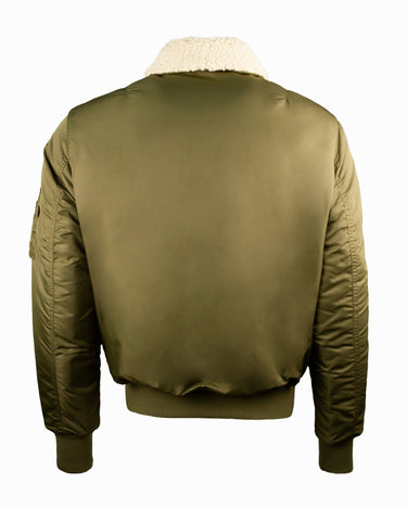 TOP GUN® B-15 MEN'S HEAVY DUTY FLIGHT BOMBER JACKET #color_olive