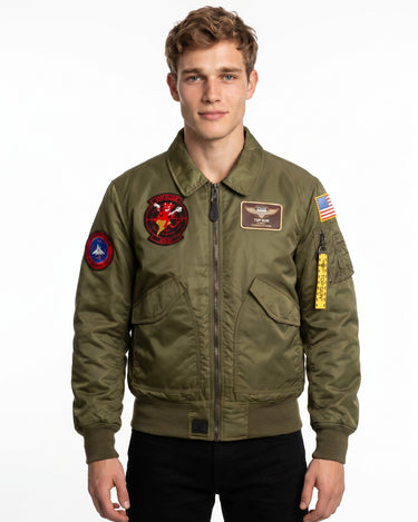 ジャケット・アウター alpha industries MA-1 CWU 45P TOPGUN TOP GUN® CWU-45 FLIGHT JACKET WITH PATCHES - THE OFFICIAL TOP GUN