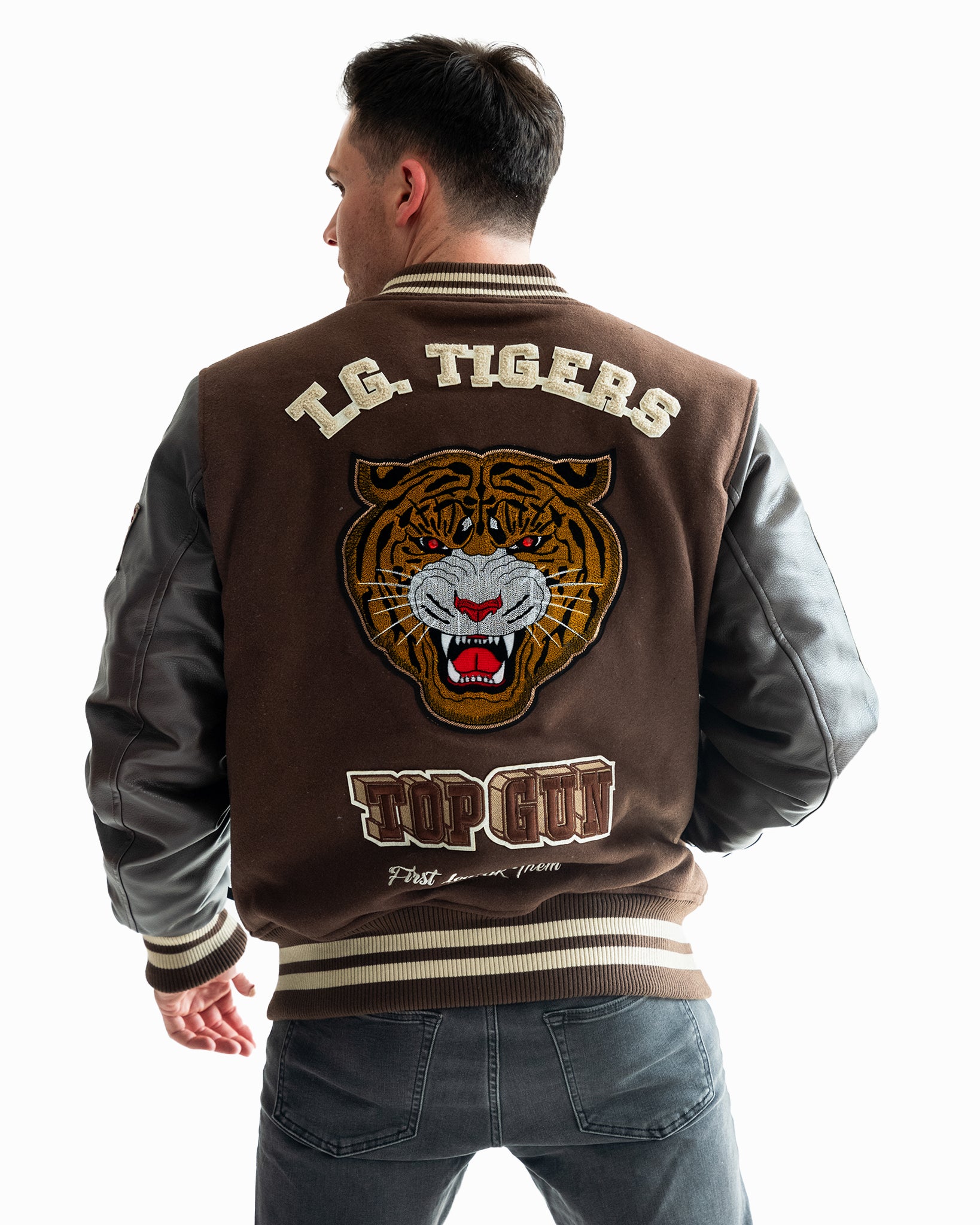 Top Gun Tiger Varsity Jacket