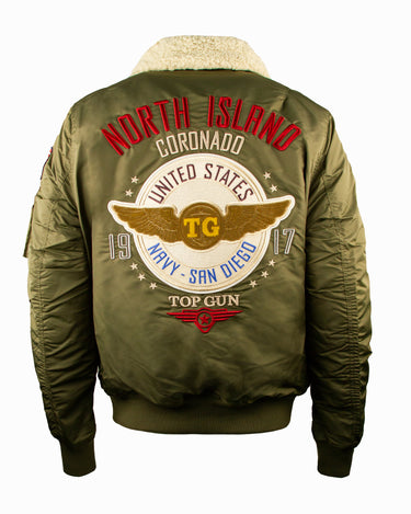 TOP GUN® "CORONADO" NYLON JACKET #color_olive