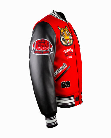 TOP GUN® "WILDCATS" VARSITY JACKET #color_red