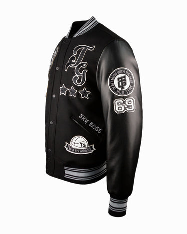 TOP GUN® "THE NEW FLYING LEGEND" VARSITY JACKET #color_black