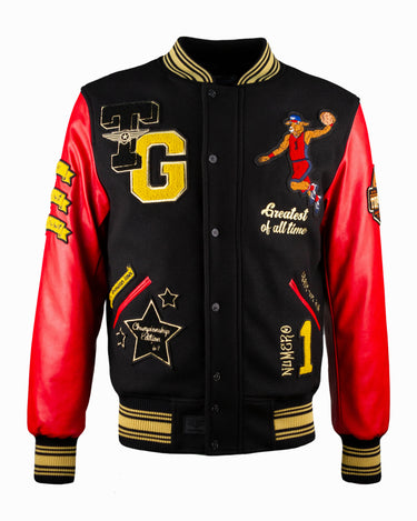 TOP GUN® "THE NEW GOAT" VARSITY JACKET #color_red