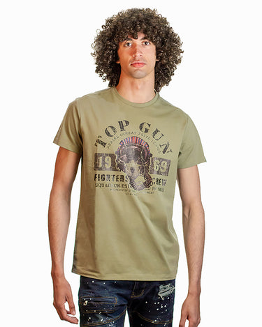 Tshirt-TOP GUN® 'FIGHTERS CREW’ TEE #color_olive