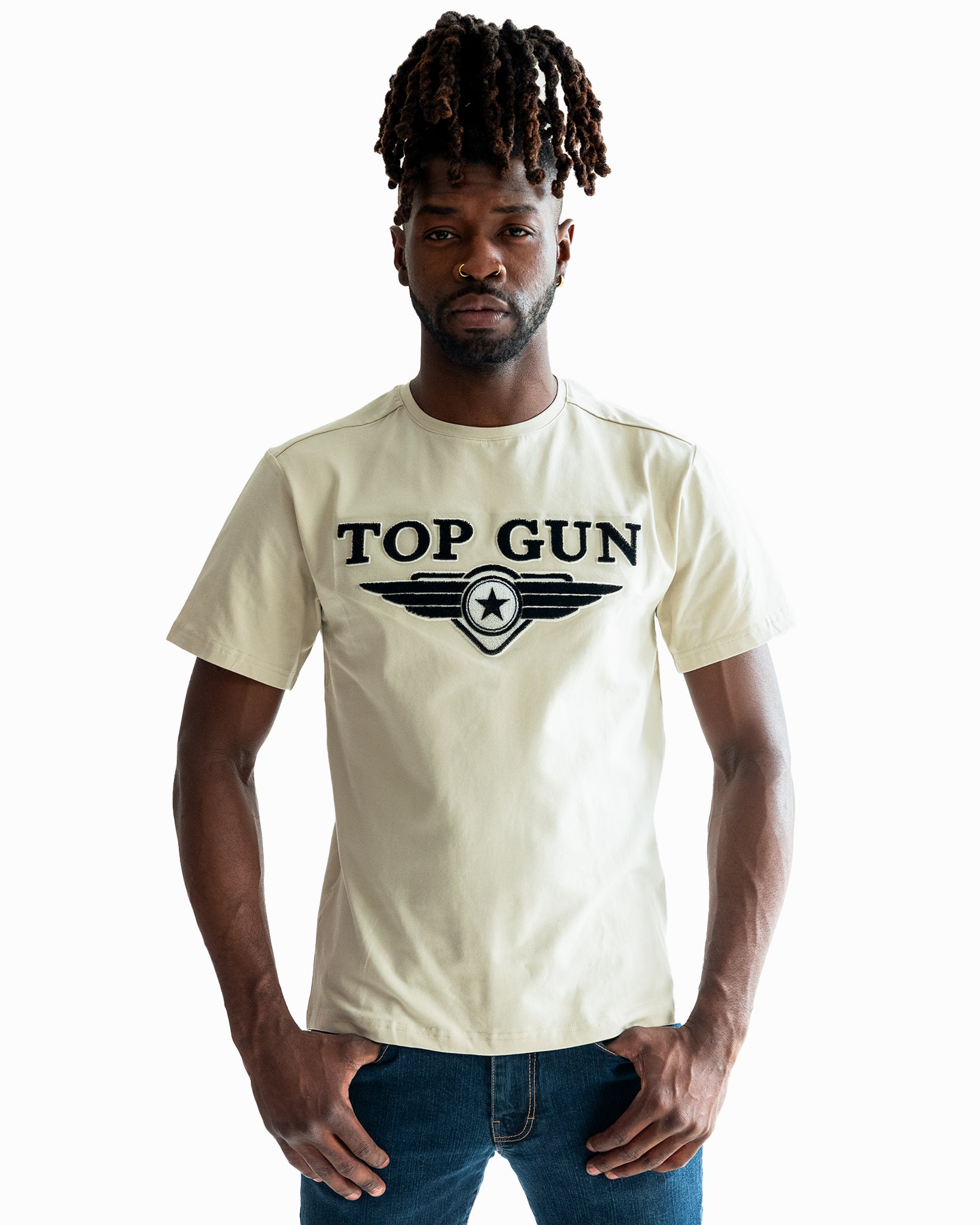 TOP Store GUN® T-shirts LOGO EMBROIDERED – TOP Gun Clothing GUN TEE TOP Original | Top | GUN
