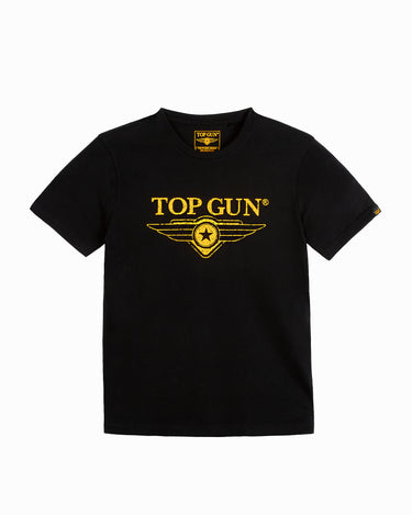 TOP GUN® NEW "VINTAGE LOGO" TEE #color_black-yellow