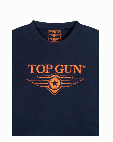 TOP GUN® NEW "VINTAGE LOGO" TEE #color_navy-orange
