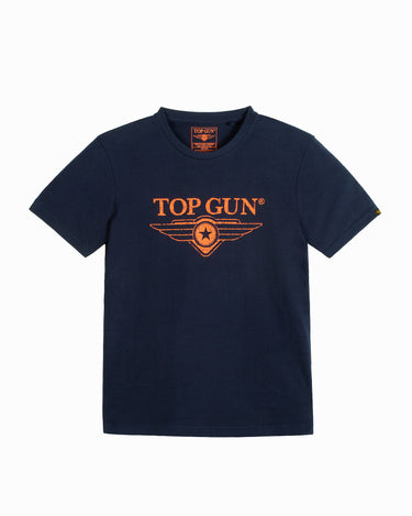TOP GUN® NEW "VINTAGE LOGO" TEE #color_navy-orange