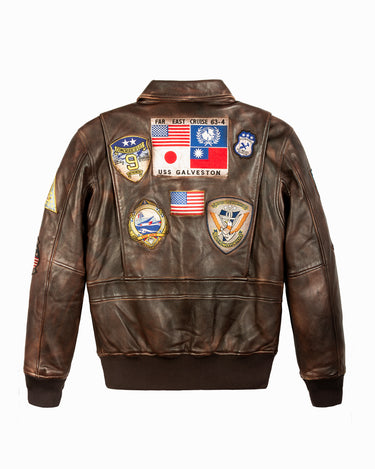 Leather Bomber Jacket, Top Gun Flight Jacket, Aviator Jacket