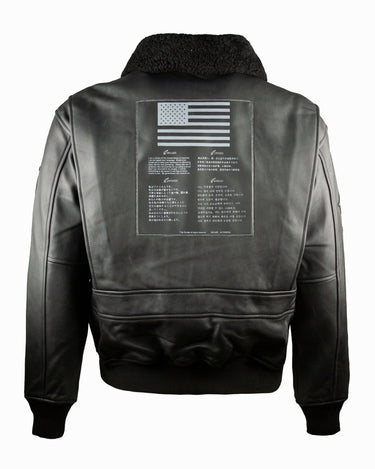 TOP GUN® OFFICIAL SIGNATURE SERIES LEATHER JACKET #color_black