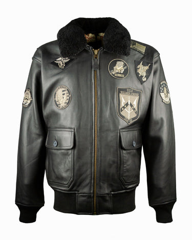 TOP GUN® OFFICIAL SIGNATURE SERIES LEATHER JACKET #color_black