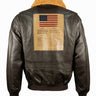 TOP GUN® OFFICIAL SIGNATURE SERIES LEATHER JACKET #color_dark-brown