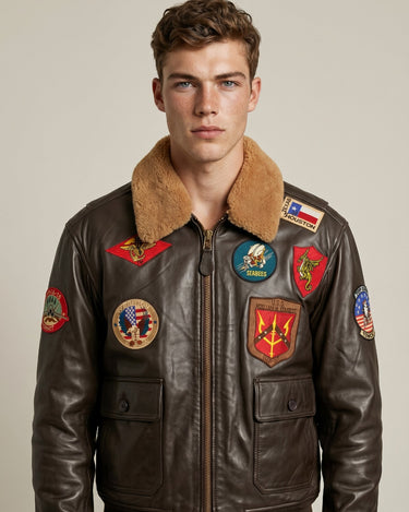 Top Gun® Official Signature Series Flight Leather Jacket – Top Gun