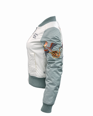 MISS TOP GUN® THE FLYING LEGEND JACKET-Model #color_cream