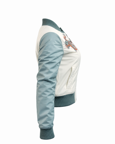 MISS TOP GUN® THE FLYING LEGEND JACKET-Model #color_cream